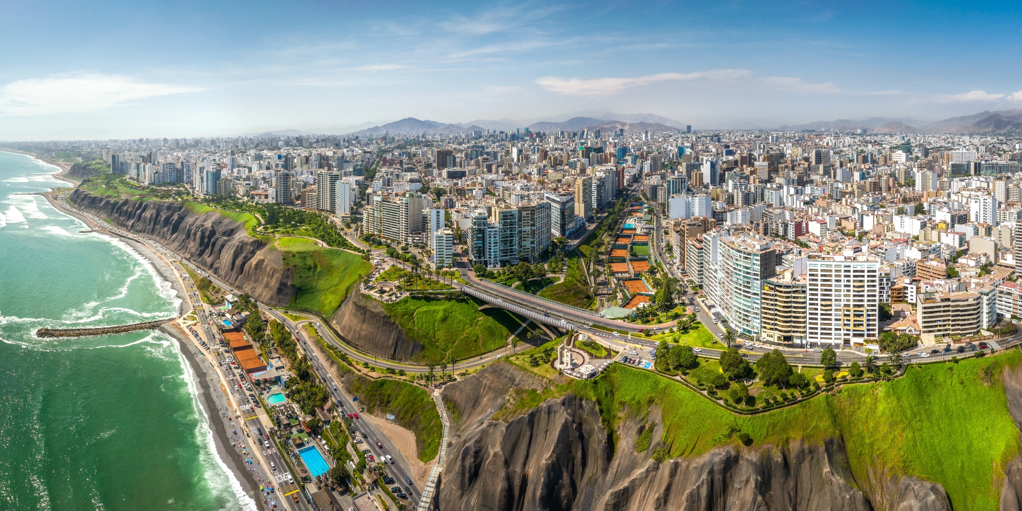 Lima Peru as coastal city 