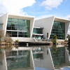 Building on Hamilton campus near the water