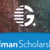 Gilman Scholarship text and logo with images of students in the background