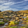 Giants Causeway rocks and ocean, Northern Ireland, UK